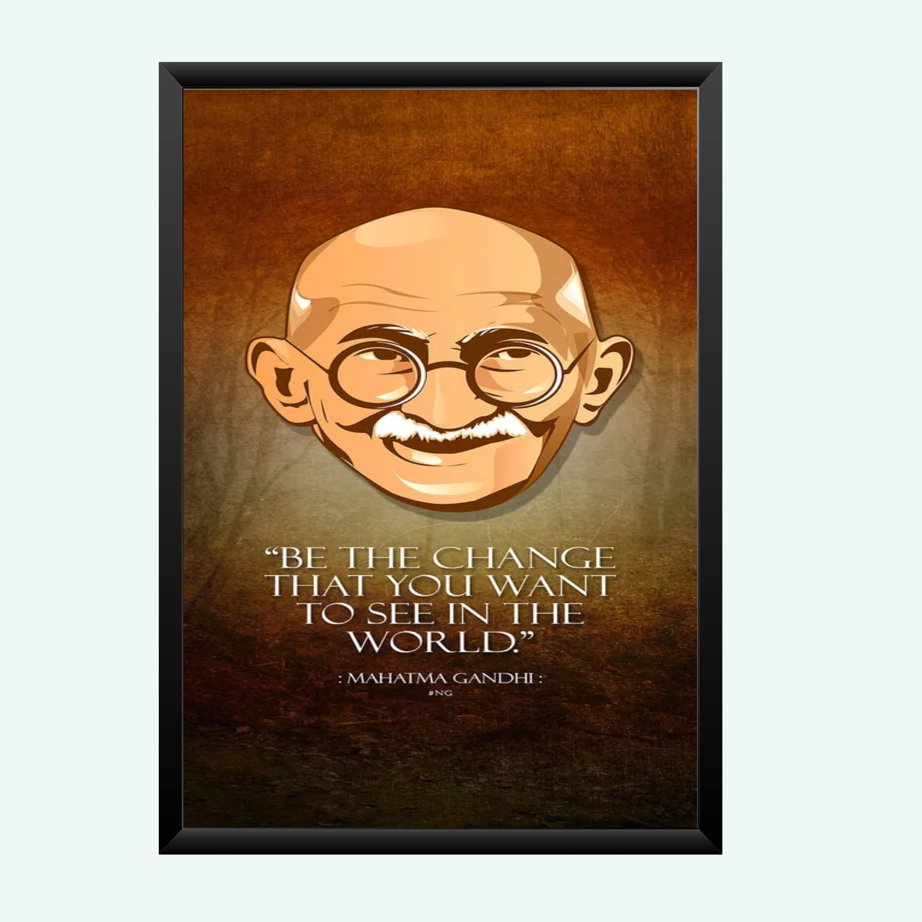 NOKKES Gandhi ji Wall Photo Frame For And Wall Decoration Wall Photo Frame Size 8X12 Inch_11