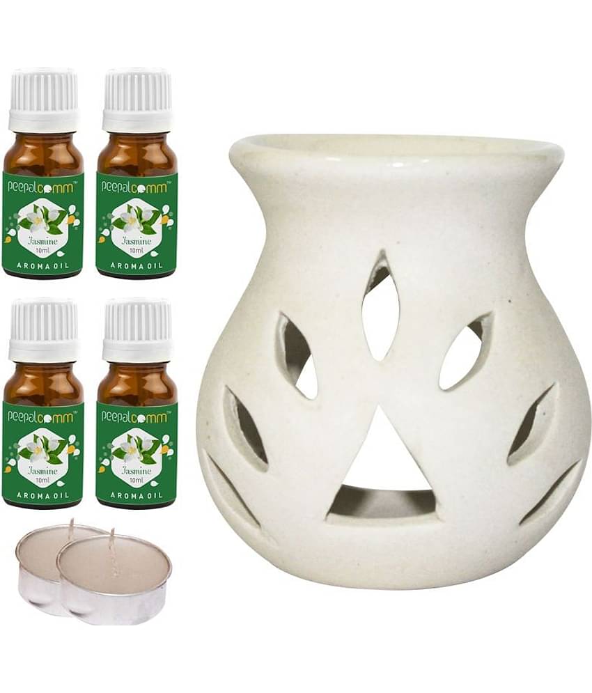 Peepalcomm Ceramic Aroma Oils & Diffusers Set - Pack of 7