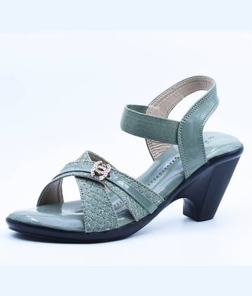 IndiForce Green Women's Sandal Heels