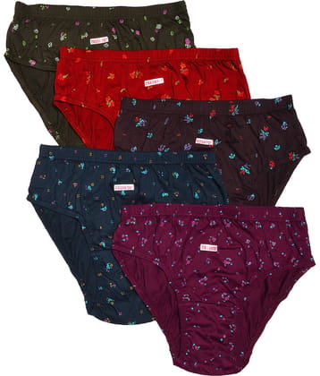 Tkeshto Pack of 4 Cotton Hipster For Women ( Multicolor )