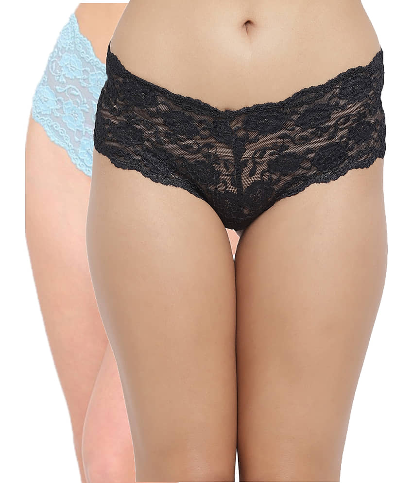 N-Gal Pack of 2 Polyester Women's Boy Shorts ( Multi Color )