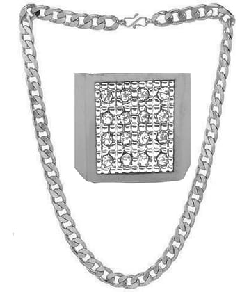 JIPPA Silver Plated Chain ( Set of 2 )