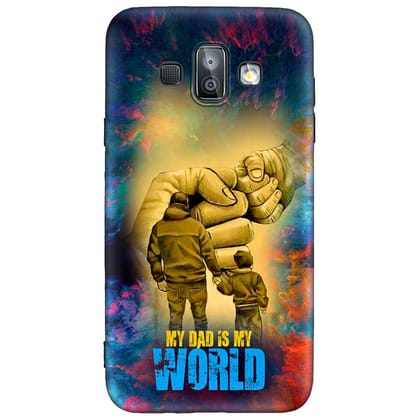 My Dad Is My World Samsung J7 DUO Premium Embossed Mobile cover