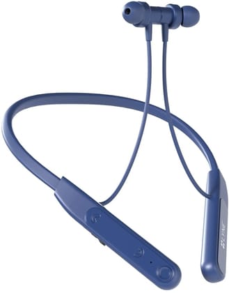 LYNE Rover 25 50 Hours Music Time Bluetooth Neckband with Touch Function Wired  (Blue, True Wireless)