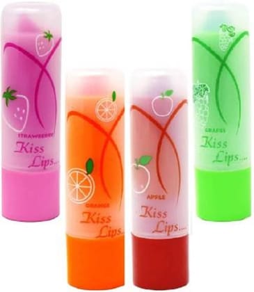 Elecsera Dark Lips with Vitamin E Pure Jelly 3D Natural Lip Balm Long Lasting Lip FRUITY (Pack of: 4, 20 g)