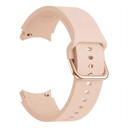 Valente Premium Silicone 20mm Buckle Watch Strap Compatible with Galaxy Watch 4/5/6-Peach