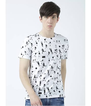 Huetrap Pack of 1 Cotton Regular Fit Men's T-Shirt ( White )