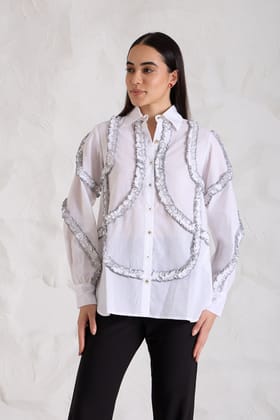 SALT&PEPPER Cotton shirt-White / XXS / Cambric