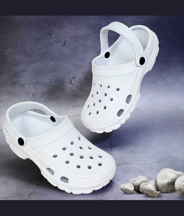 Altek - White Men's Clogs