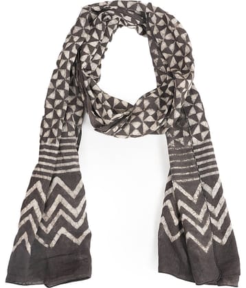 STYLE SHOES BLACK Cotton Women's Stole ( Pack of 1 )