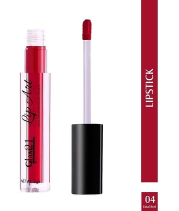 Glam21 Lip Art Longlasting Non-Transfer Matte Liquid Lipstick Water & SmudgeProof 3gm Burnt Red-01