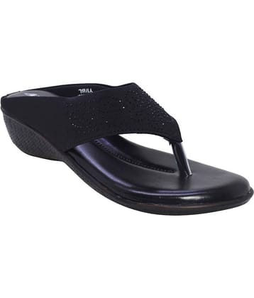 Ajanta - Black Women's Slip On Heels