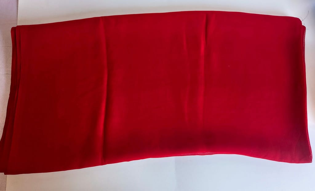 Red Chiffon Fabric by the Yard for Sewing, Apparel, and Home Decor