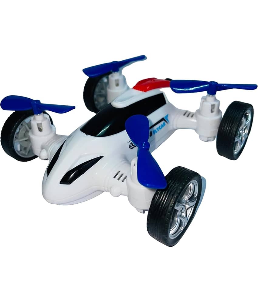 Friction Powered Kids Drone Car Toy, Look Like a Drone Pack of 1 (Multicolor)