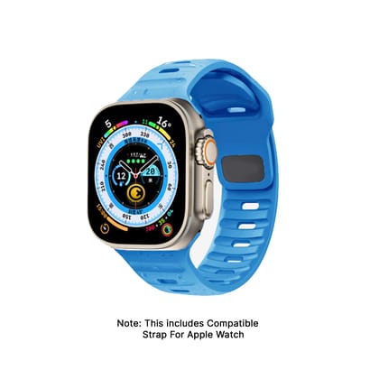 Sigma - Silicone Magnetic Strap For Ultra 2 & 1 - Blue-Blue / 42/44/45/49mm