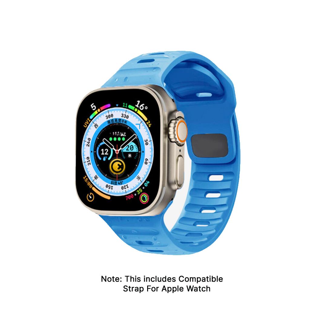 Sigma - Silicone Magnetic Strap For Ultra 2 & 1 - Blue-Blue / 42/44/45/49mm