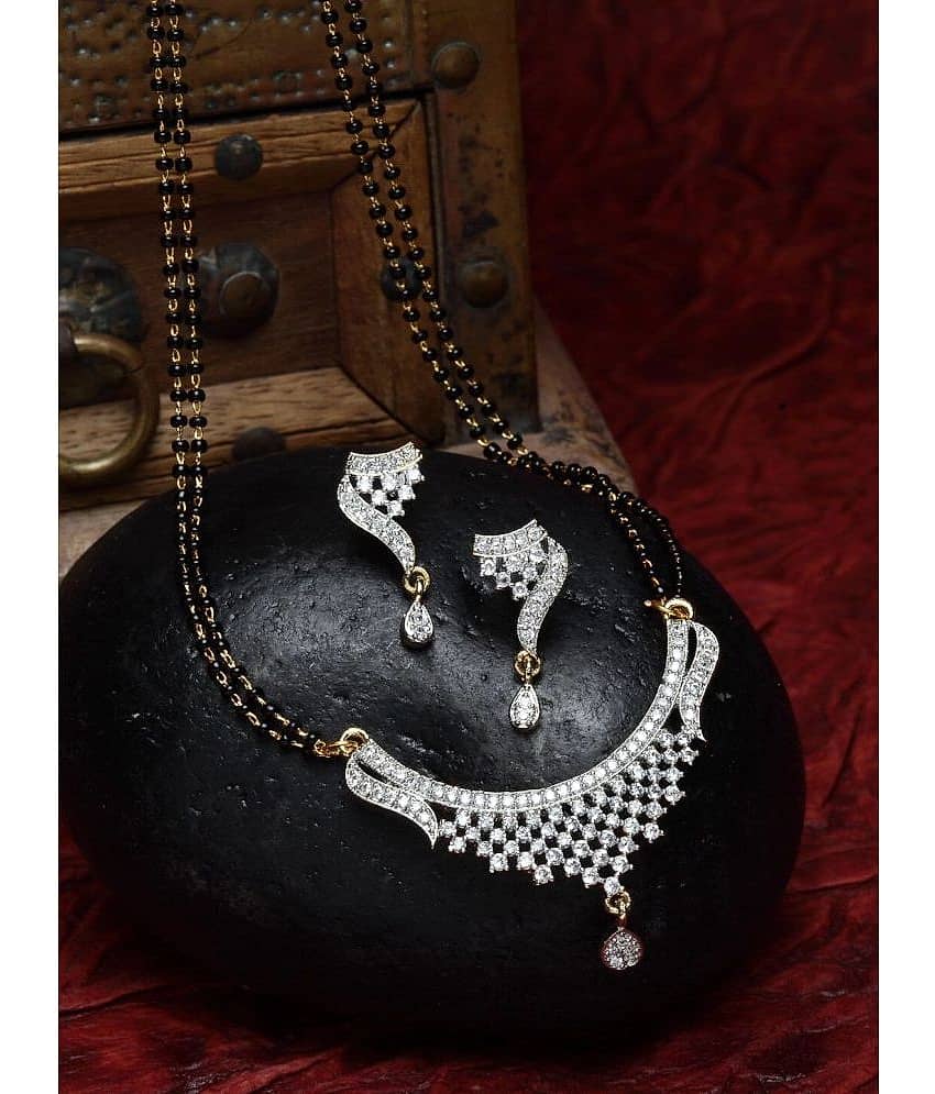 Sunhari Jewels Silver Mangalsutra Set ( Pack of 1 )