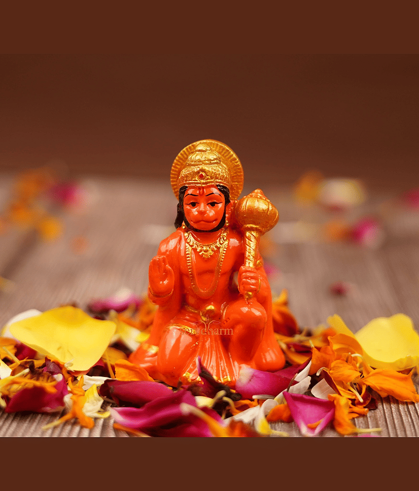 ServDharm Resin Lord Hanuman Idol ( 7 cm )