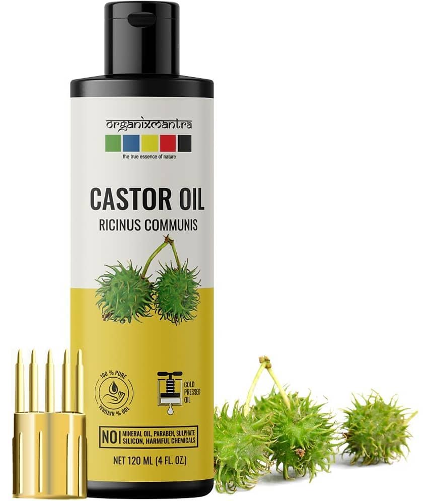 Organix Mantra Castor Oil, 100% Pure, Natural & Cold Pressed Organic Oil, 120ML