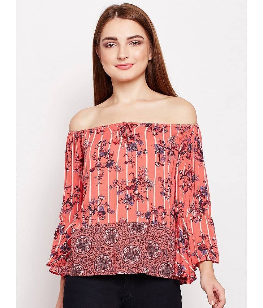 Oxolloxo Women's Viscose Regular Top ( Pink )