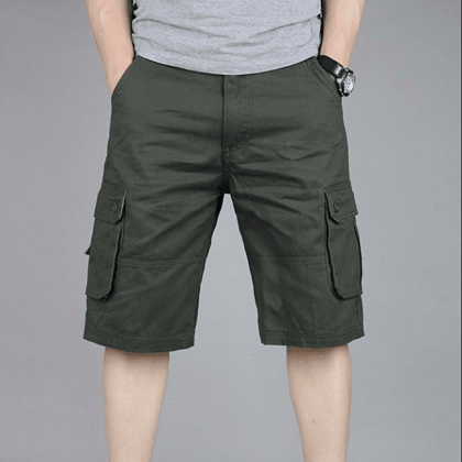 Romano nx Cotton Cargo Shorts for Men- Bermuda with Multi-Pockets & Side Zipper Pockets-28 Waist (in Inches)