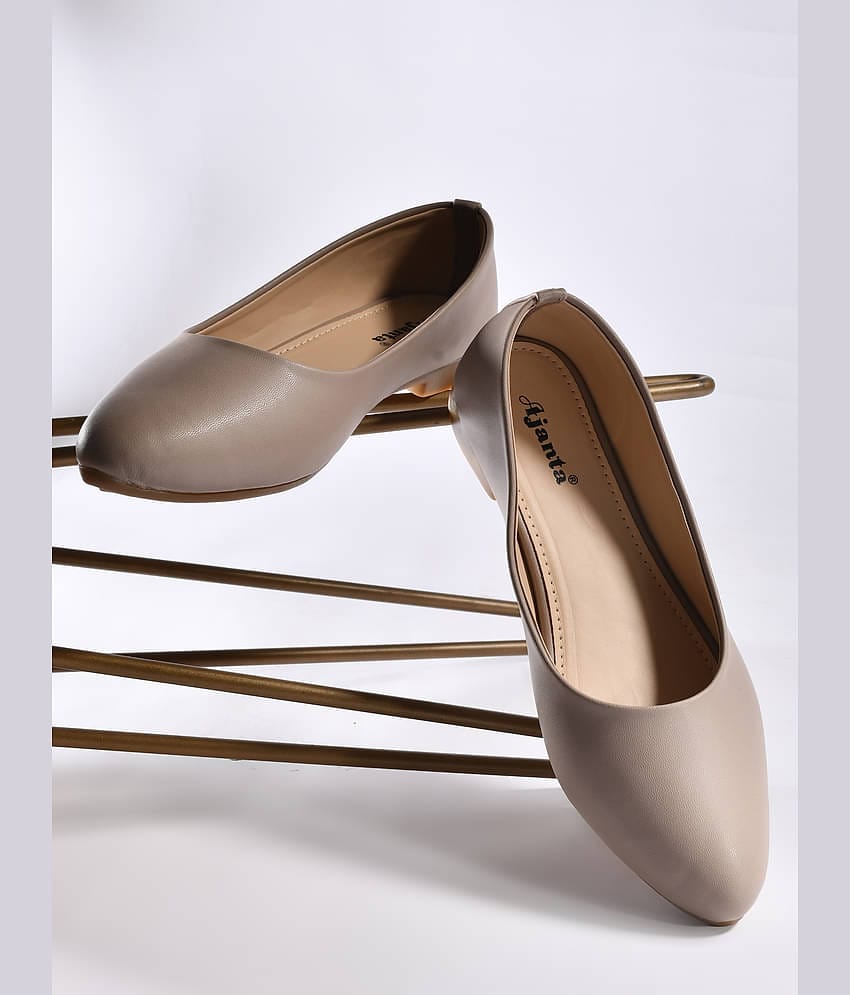 Ajanta Beige Women's Casual Ballerinas