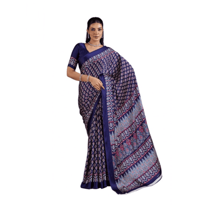 womens satin crepe printed saree with unstitched blouse 5mtr navy blue pid65070 womens satin crepe printed saree with unstitched blouse 5mtr navy blue pid65070