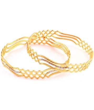 Jewar Mandi - Gold Bangle ( Pack of 2 )