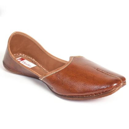 Kolapuri Centre Ethnic Leather Jutis For Men-6