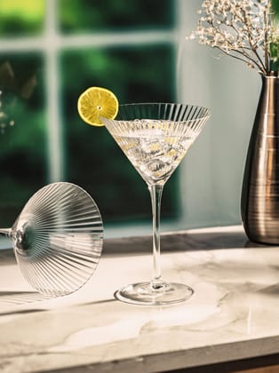 Elegant Martini Glass-German Crystal (Pack Of 4)