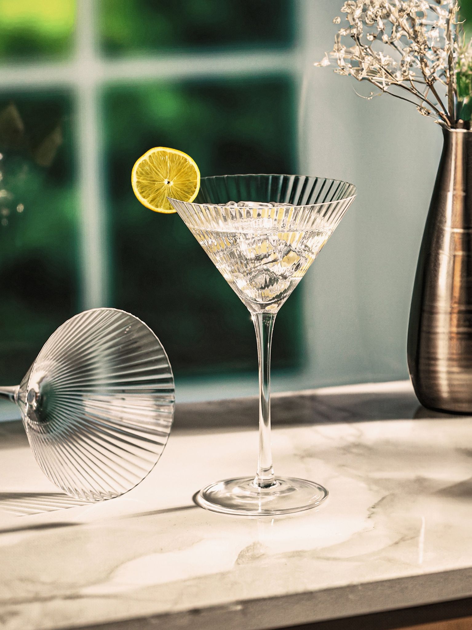 Elegant Martini Glass-German Crystal (Pack Of 4)