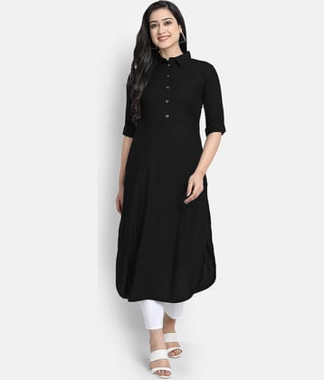 CARTSHOPY - Green Rayon Women's Straight Kurti ( Pack of 1 )