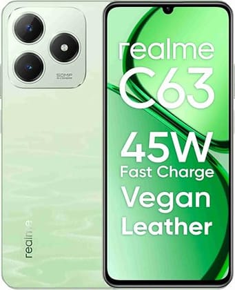 realme C63 4G (Jade Green,4 GB RAM, 64GB Storage) Up to 8GB Dynamic RAM
