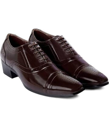 BXXY Height Increasing Semi Brogue Brown Men's Lifestyle Shoes