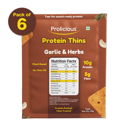 Garlic & Herbs Protein Thins Garlic & Herbs Protein Thins - Pack of 3