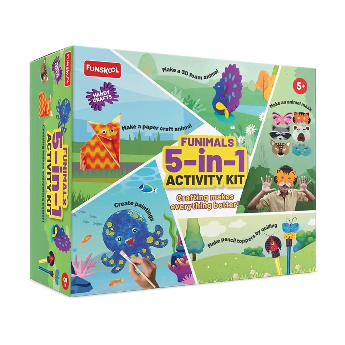 Funskool Handy Crafts Funimals 5 in 1 Activity Kit