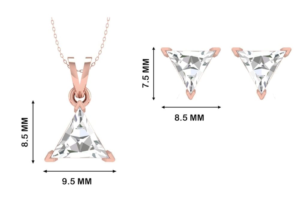 Timeless Triangle Solitaire Set