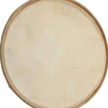 Professional Quality Dhol Accessories Pre Mounted Leather Drum Head In 13 inch