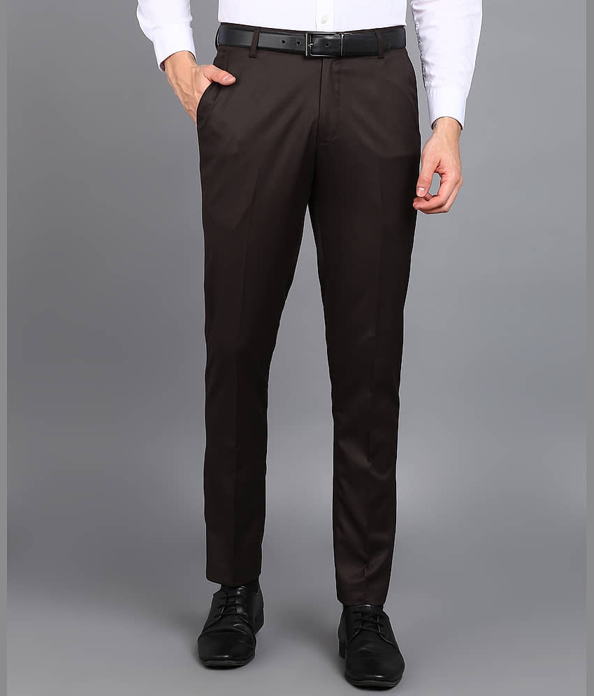 Inspire Clothing Inspiration Slim Flat Men's Formal Trouser - Black ( Pack of 1 )
