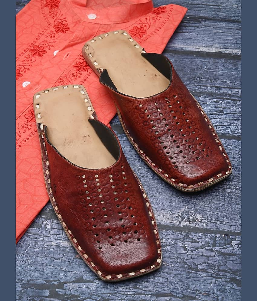 Apratim Brown Men's Mule