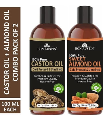 Bon Austin - Hair Growth Castor Oil 200 ml ( Pack of 2 )