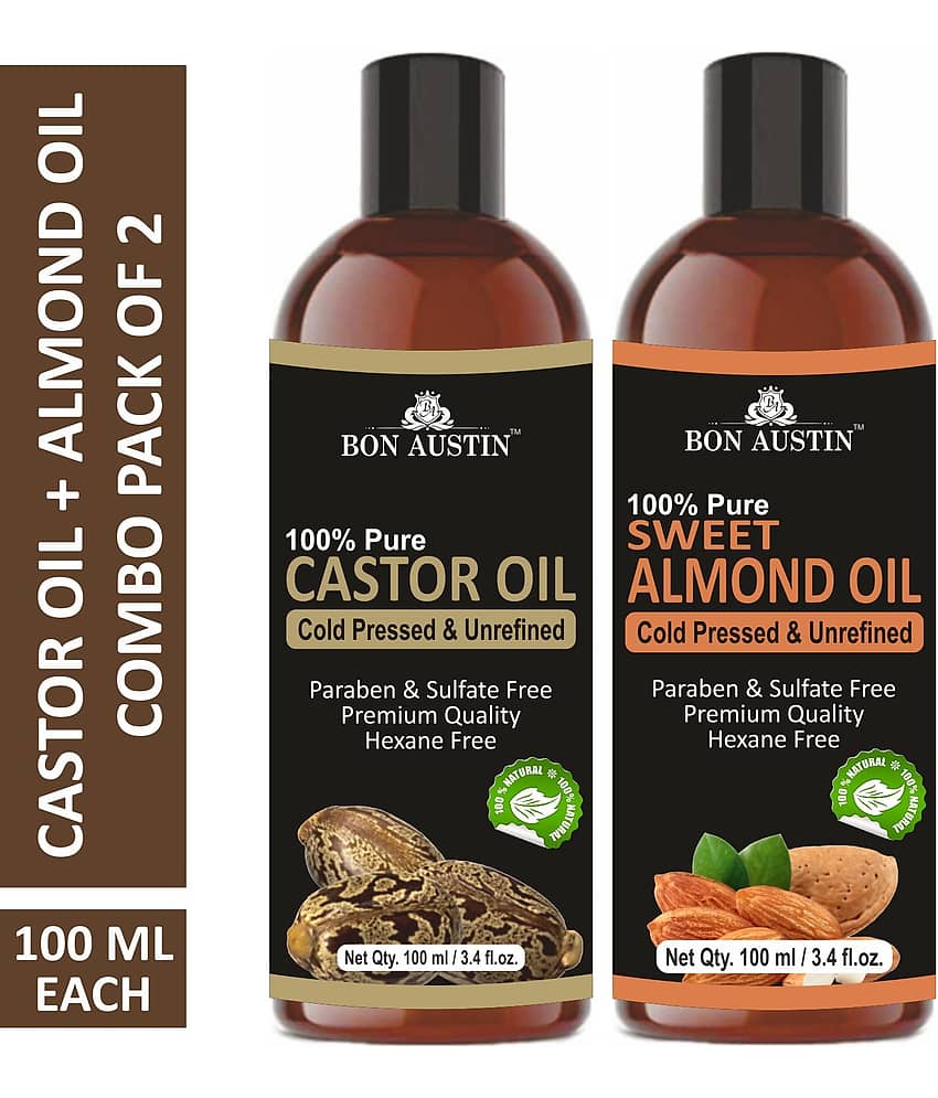 Bon Austin - Hair Growth Castor Oil 200 ml ( Pack of 2 )