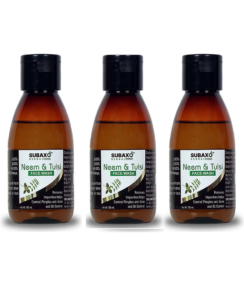 Subaxo - Acne or Blemishes Removal Face Wash For All Skin Type ( Pack of 3 )