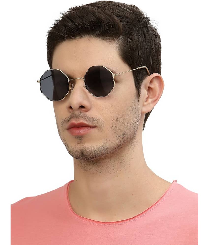 YourSpex - Gold Round Sunglasses ( Pack of 1 )