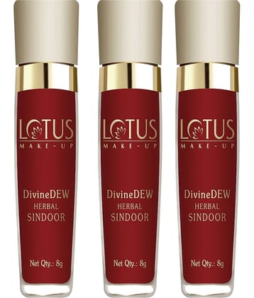 Lotus Make,Up Divine Dew Herbal Sindoor Rosy Blush 8g (Pack Of 3)