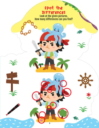 Step into the Pirates World - Activity and Colouring Fun Book for Age 4+ [Paperback] Dreamland Publications
