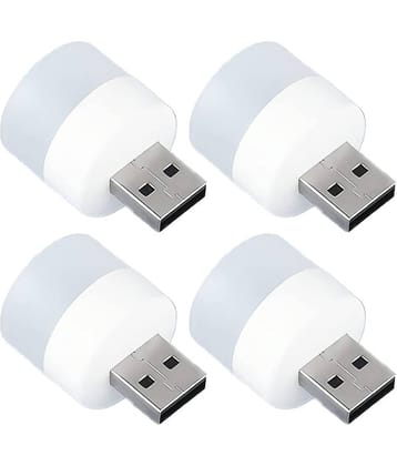 THRIFTKART USB Light White Pack of Pack of 4