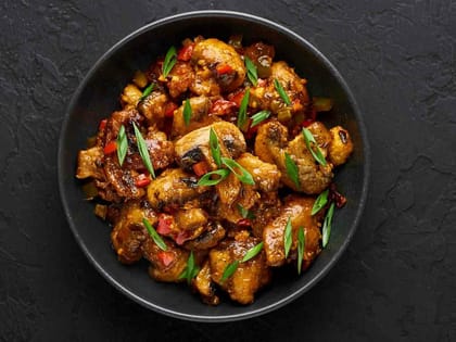 Veg Ghost Chilli Mushroom