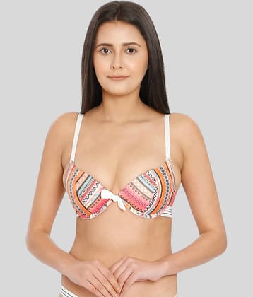 ILRASO Nylon Lightly Padded Women's Push Up Bra ( Multicolor )