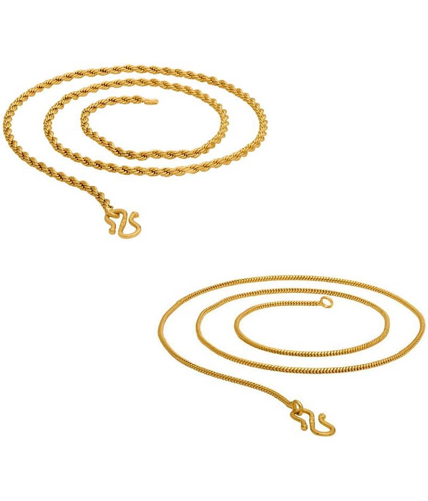 shankhraj mall Gold Plated Chain ( Set of 1 )
